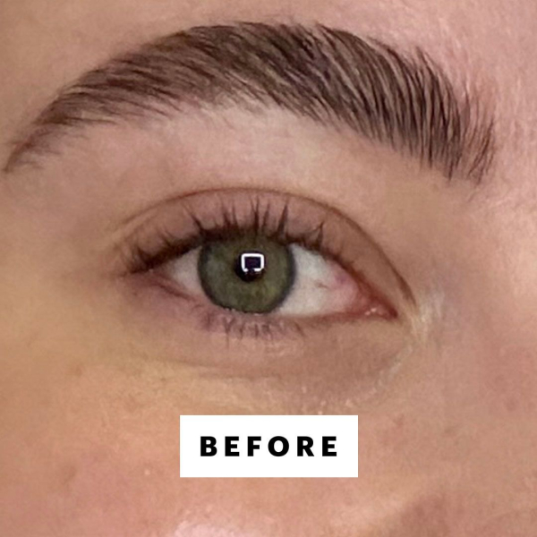 Sarah Felbin before applying Ilia Limitless Mascara in Before Dawn